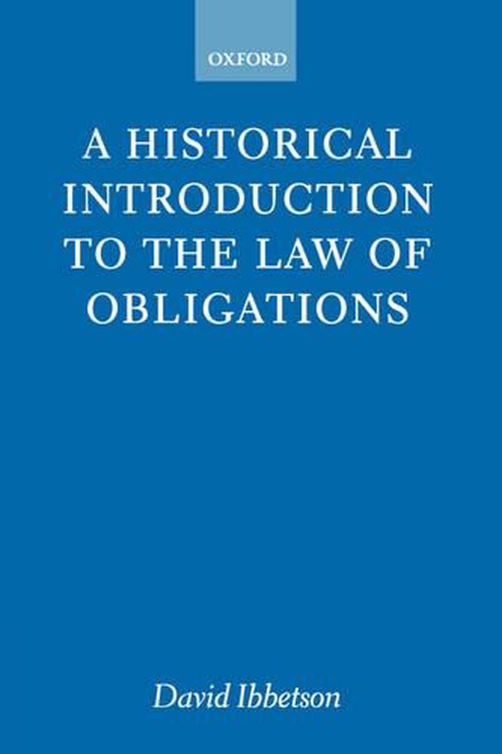 A Historical Introduction to the Law of Obligations, 9780198764113