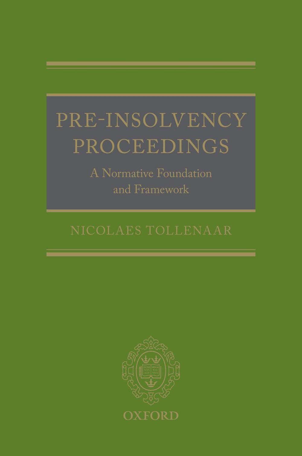 Pre-Insolvency Proceedings, 9780198799924