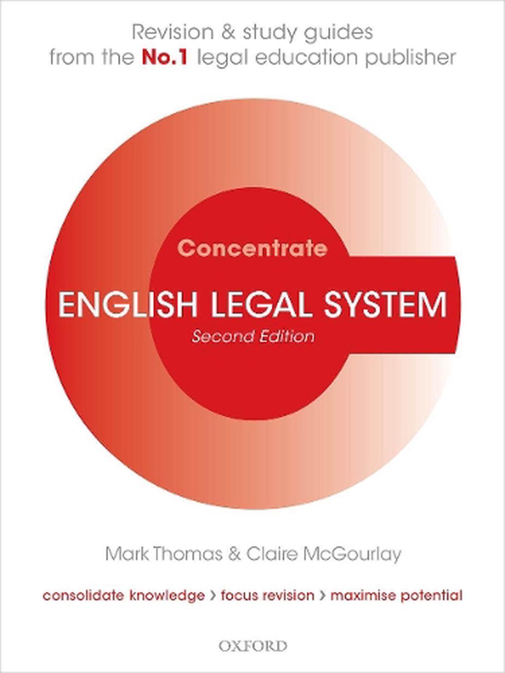 English Legal System Concentrate, 2nd Edition, 9780198855026
