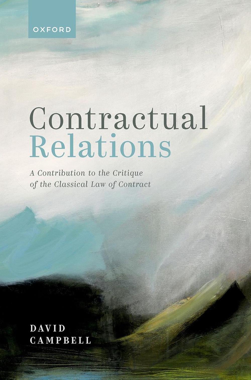 Contractual Relations by David Campbell - ISBN: 9780198855156