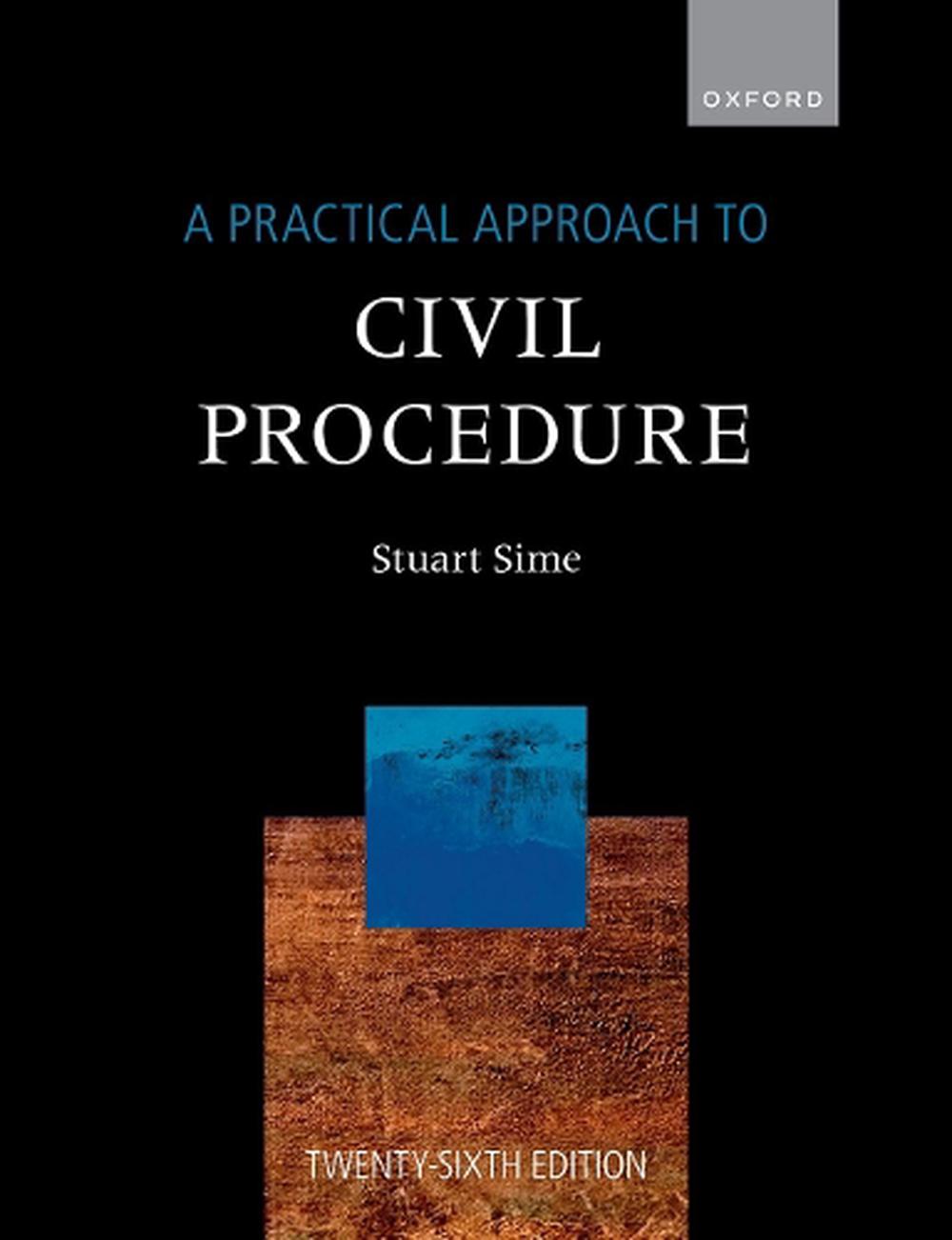 A Practical Approach to Civil Procedure, 9780198873426