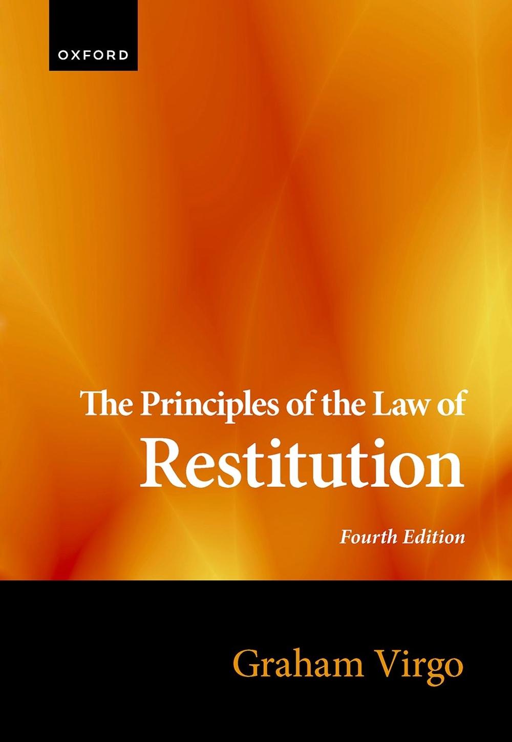 The Principles of the Law of Restitution, 9780198885320
