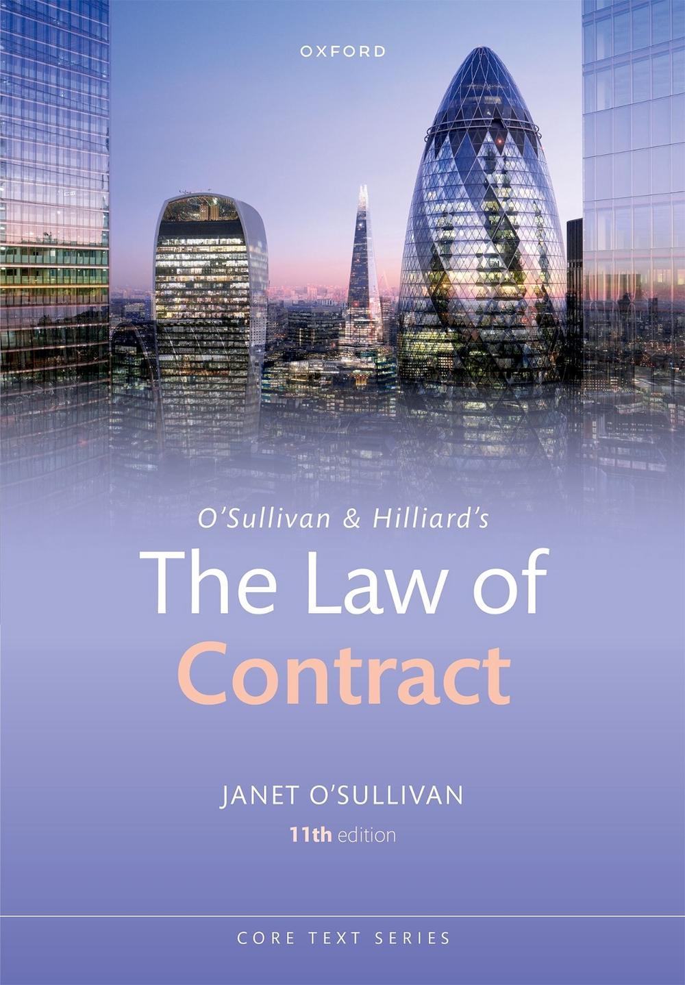 OʼSullivan & Hilliard's The Law of Contract, 9780198897019