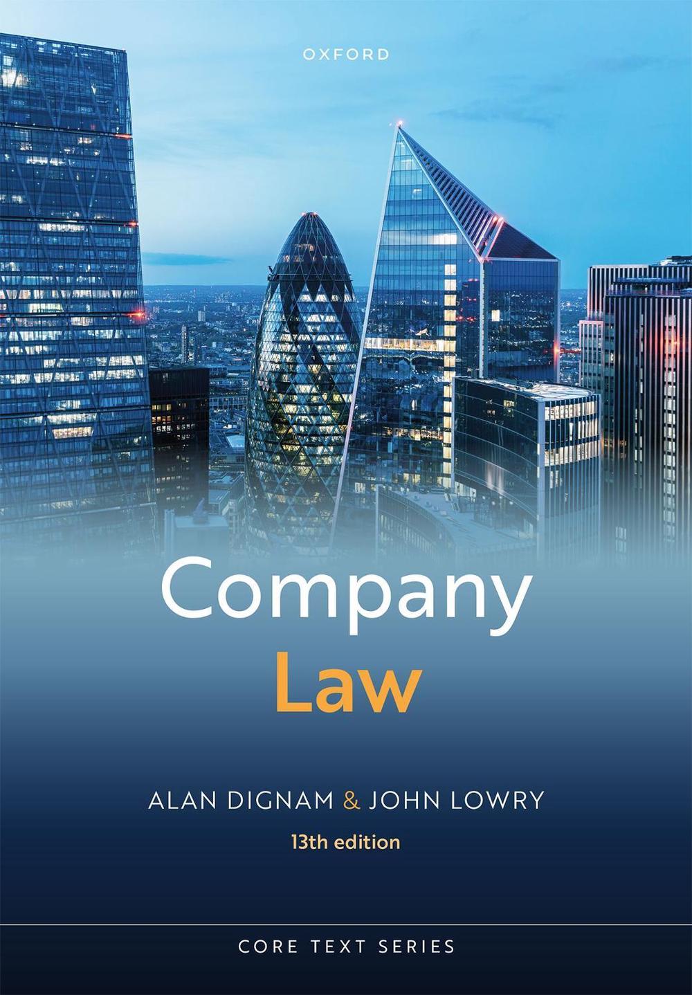 Company Law, 9780198903840