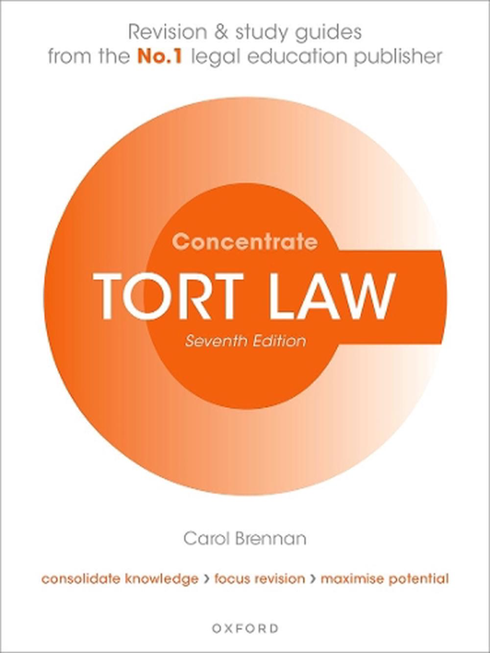 Tort Law Concentrate, 9780198904458