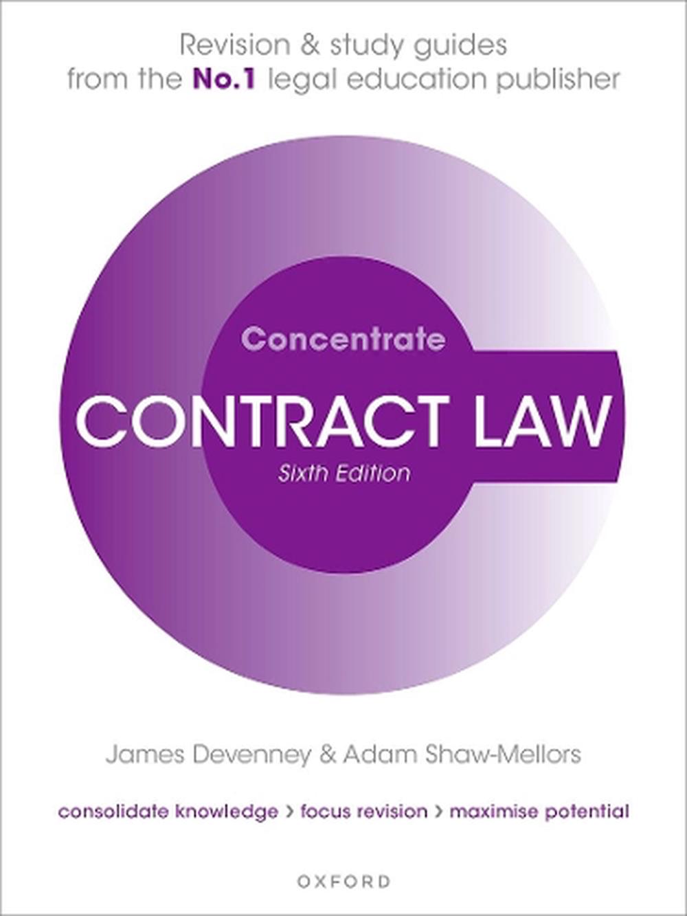 Contract Law Concentrate, 6th Edition, 9780198904618