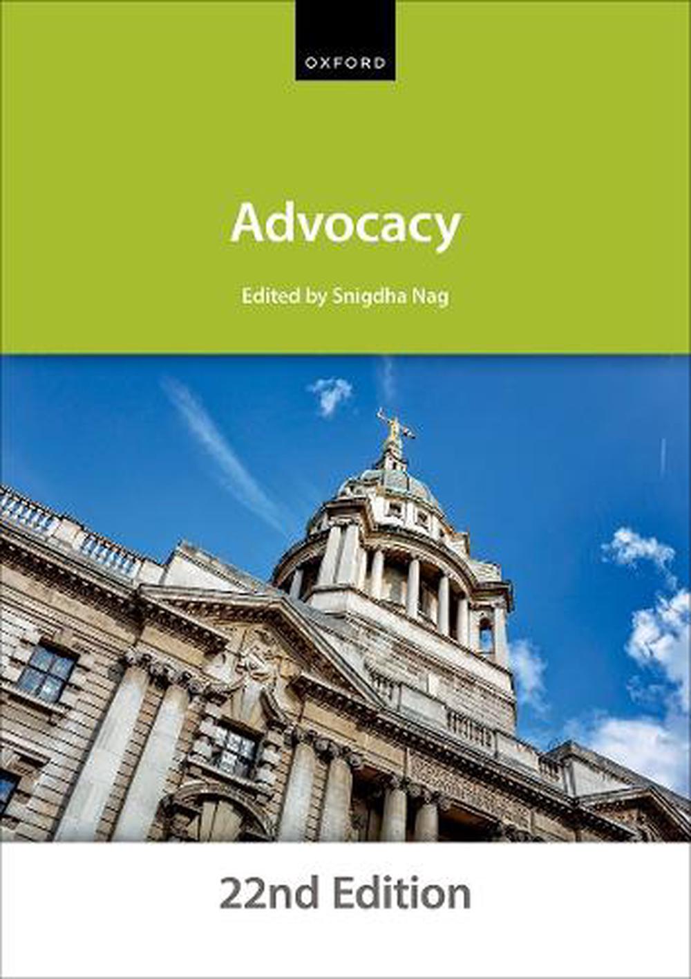 Advocacy, 9780198923275