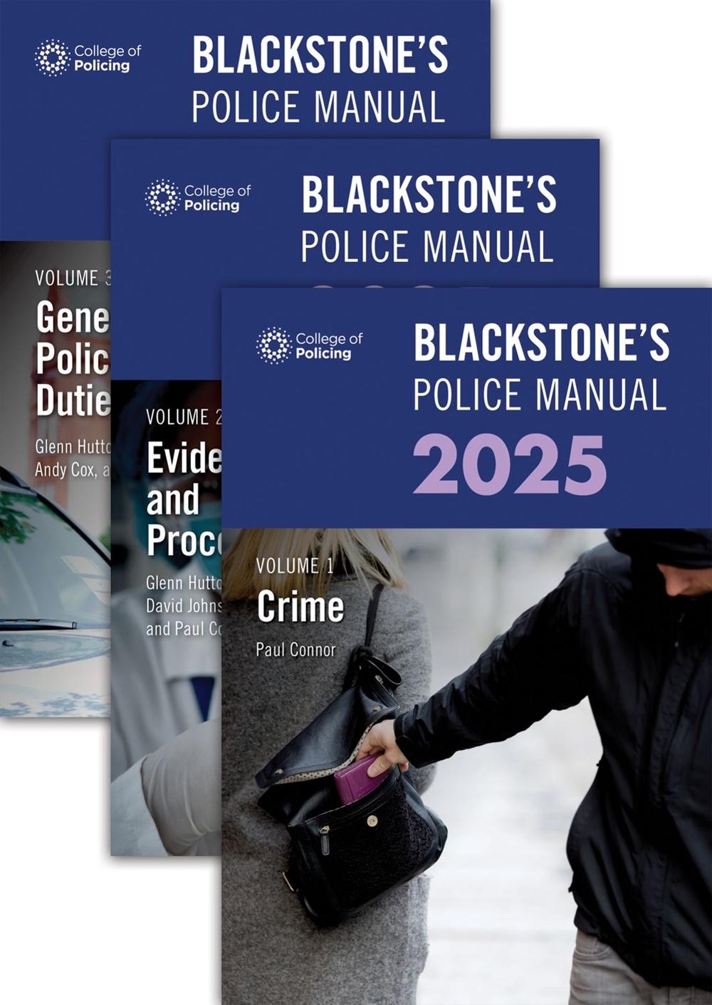 Blackstone's Police Manuals 2025 Three Volume Set, 9780198927952