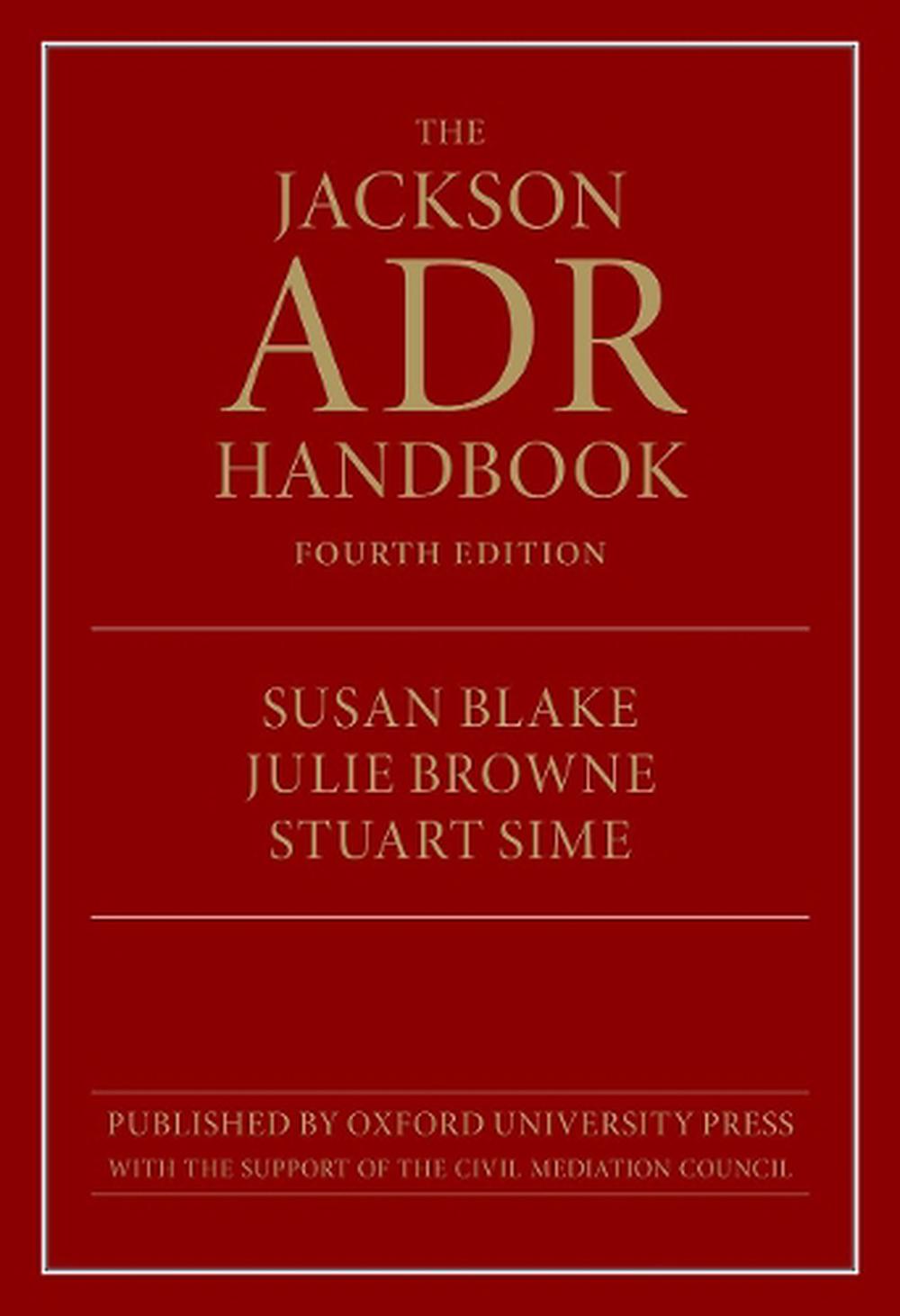 The Jackson ADR Handbook, 9780198937647
