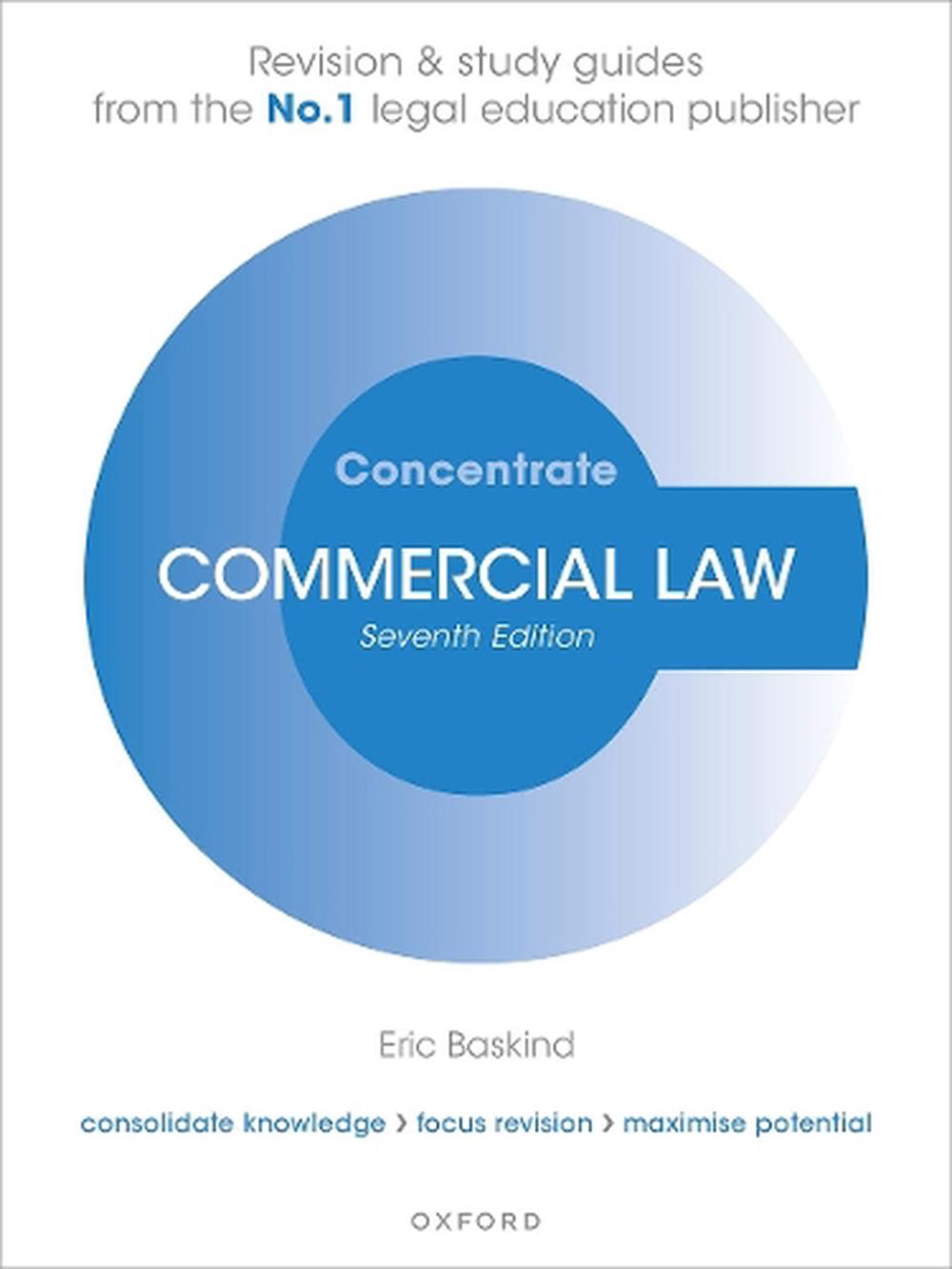 Commercial Law Concentrate, 9780198943648