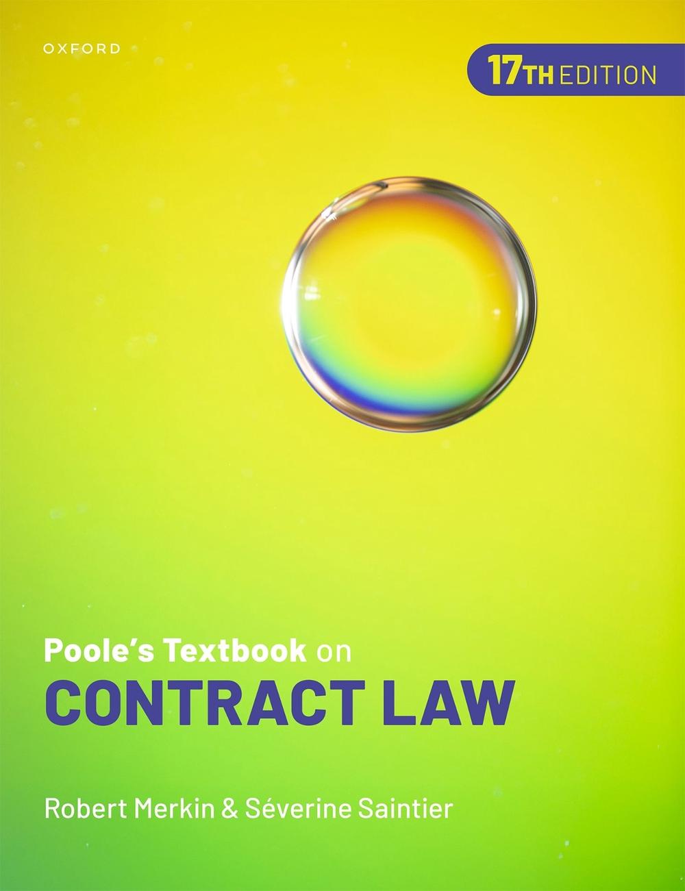 Poole's Textbook on Contract Law, 9780198954866