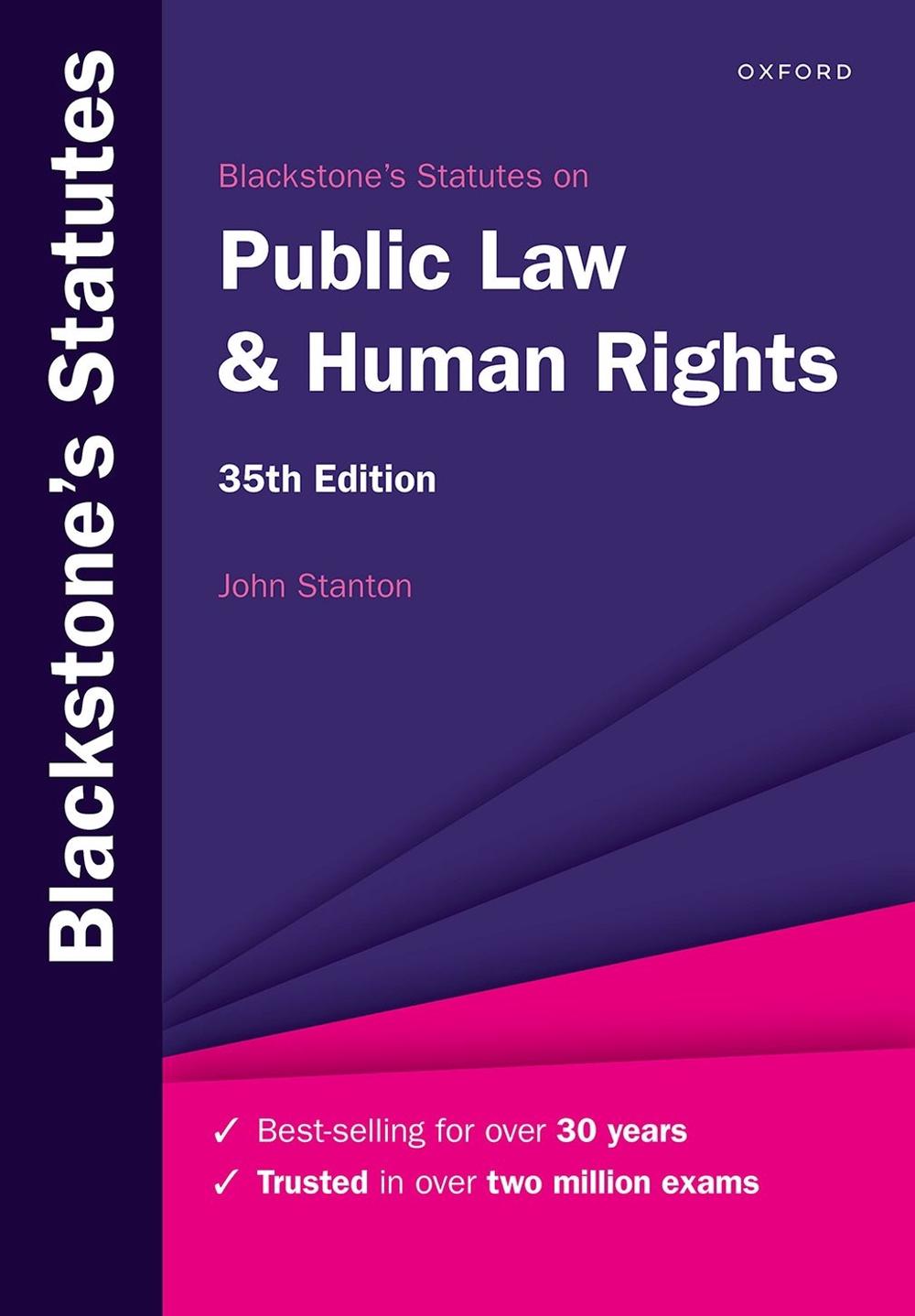 Blackstone's Statutes on Public Law & Human Rights, 9780198971351