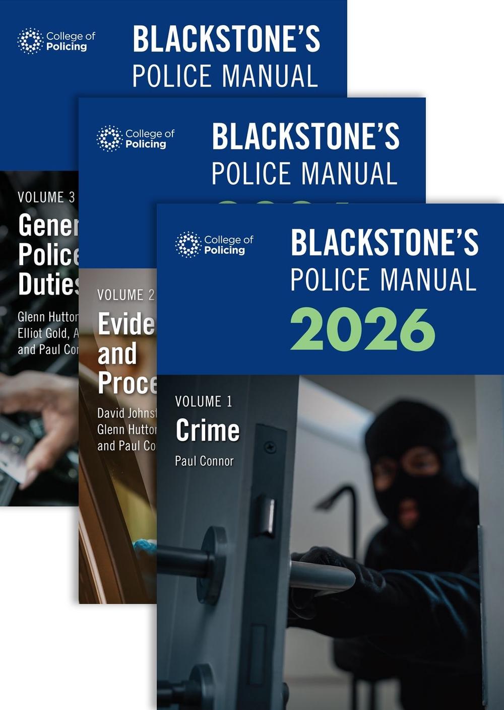 Blackstone's Police Manuals 2026 Three Volume Set, 9780198974321