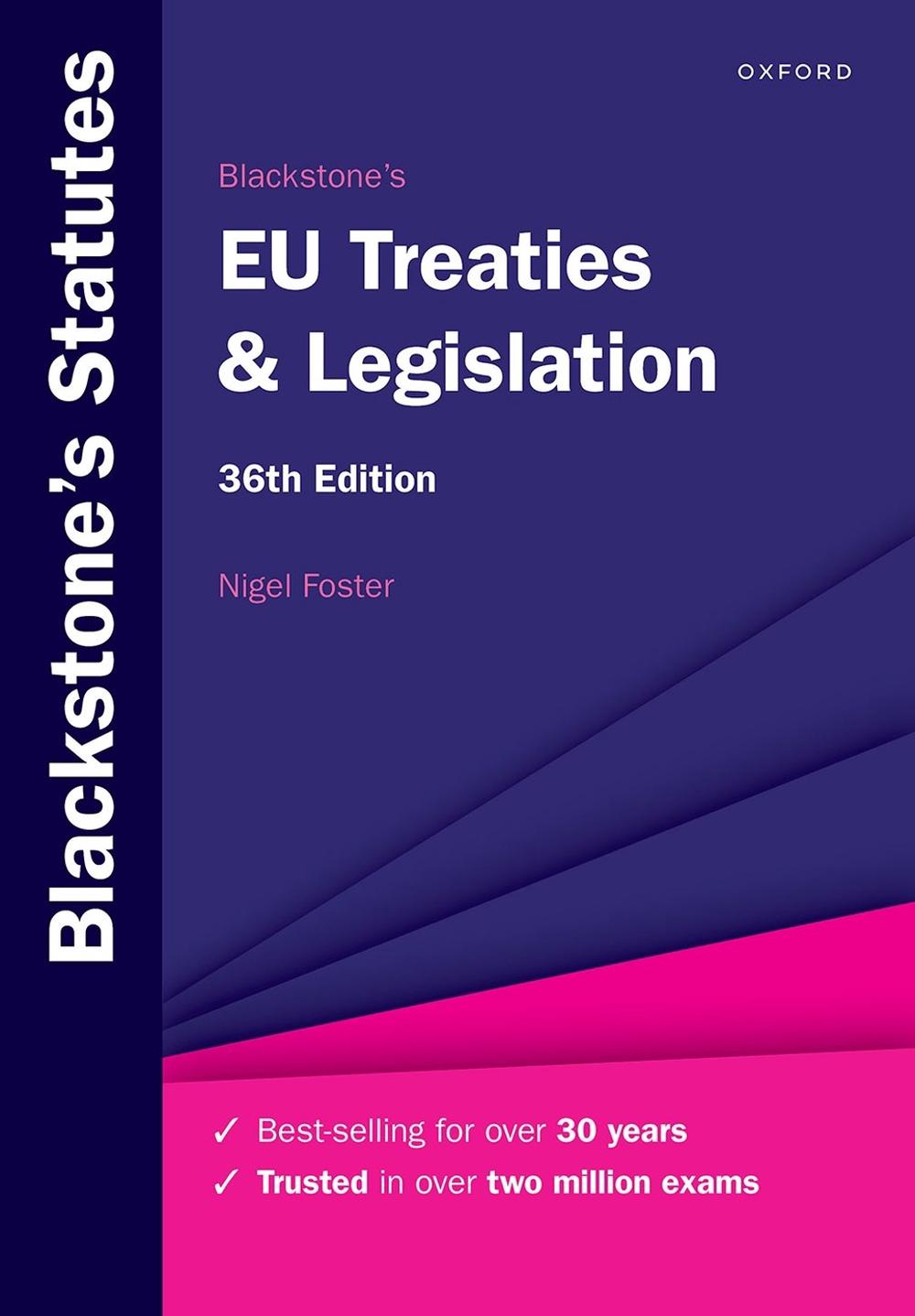 Blackstone's EU Treaties & Legislation, 9780198978329