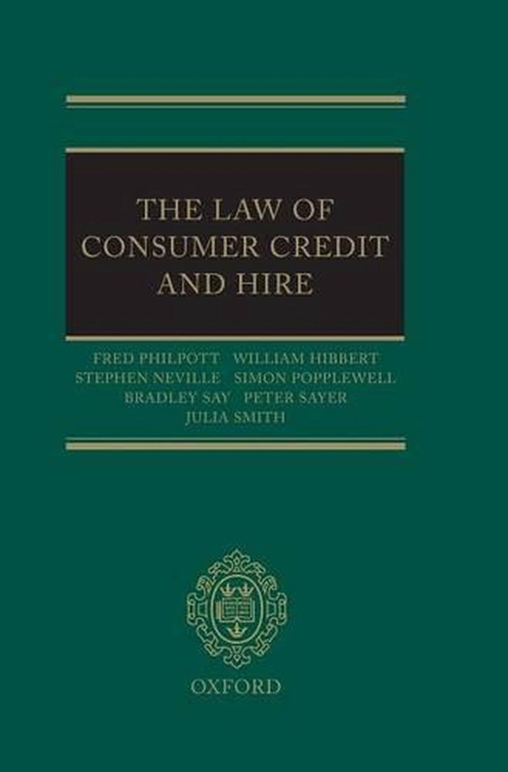 The Law of Consumer Credit and Hire, 9780199230365