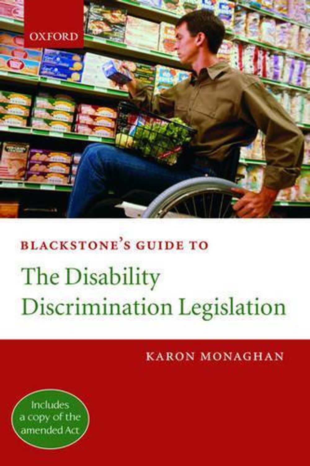 Blackstone's Guide to the Disability Discrimination Legislation by ...