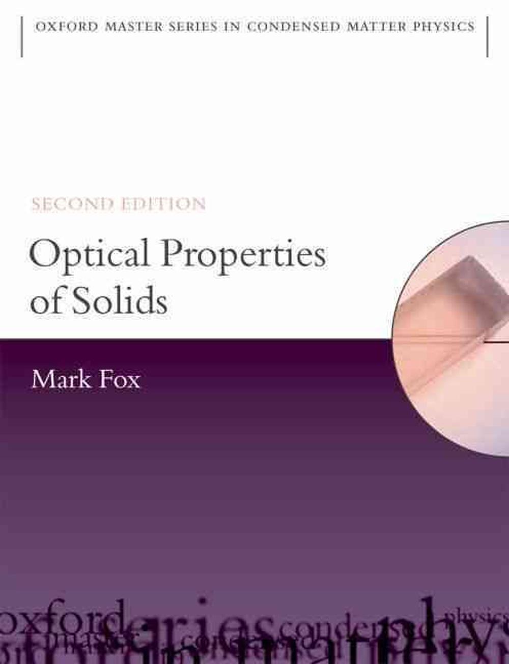 Optical Properties of Solids, 9780199573370