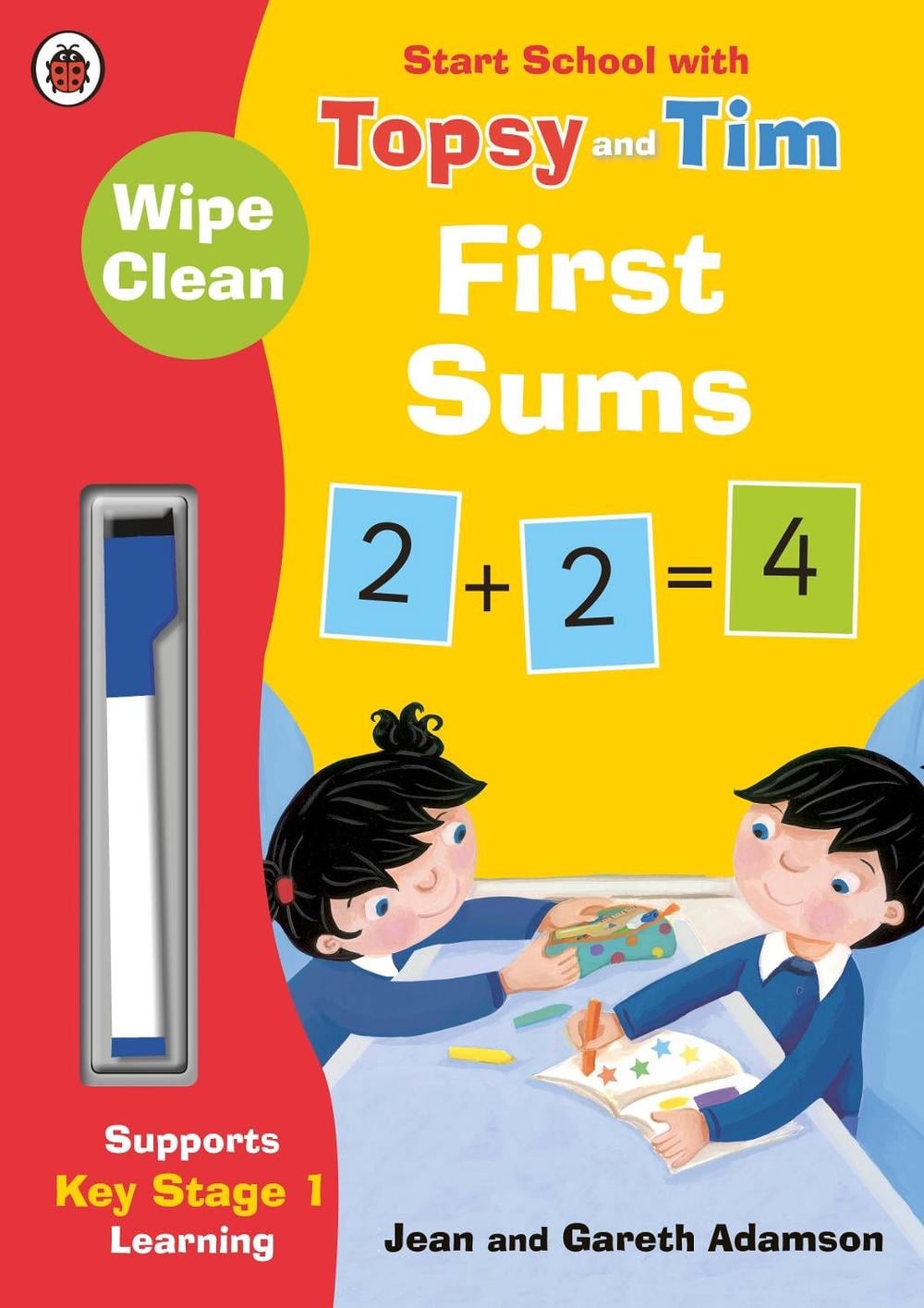 Wipe-Clean First Sums: Start School with Topsy and Tim by Jean Adamson - ISBN: 9780241246283