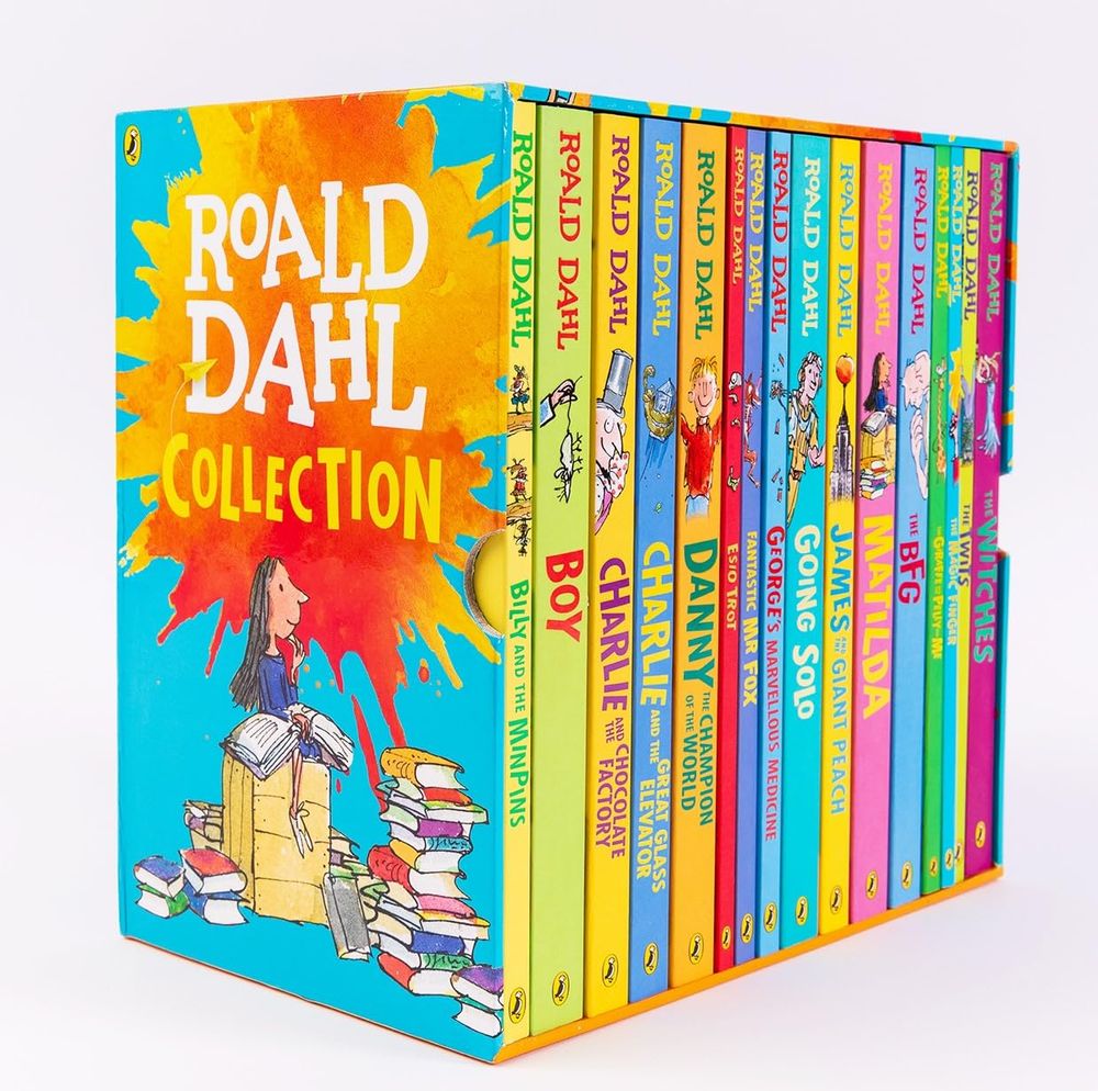The Roald Dahl Boxset Collection: 16 Fantastic Stories for Ages 7+ (Charlie and Chocolate Factory, Matilda, BFG, The Twits, and more!) by Roald Dahl - ISBN: 9780241377291