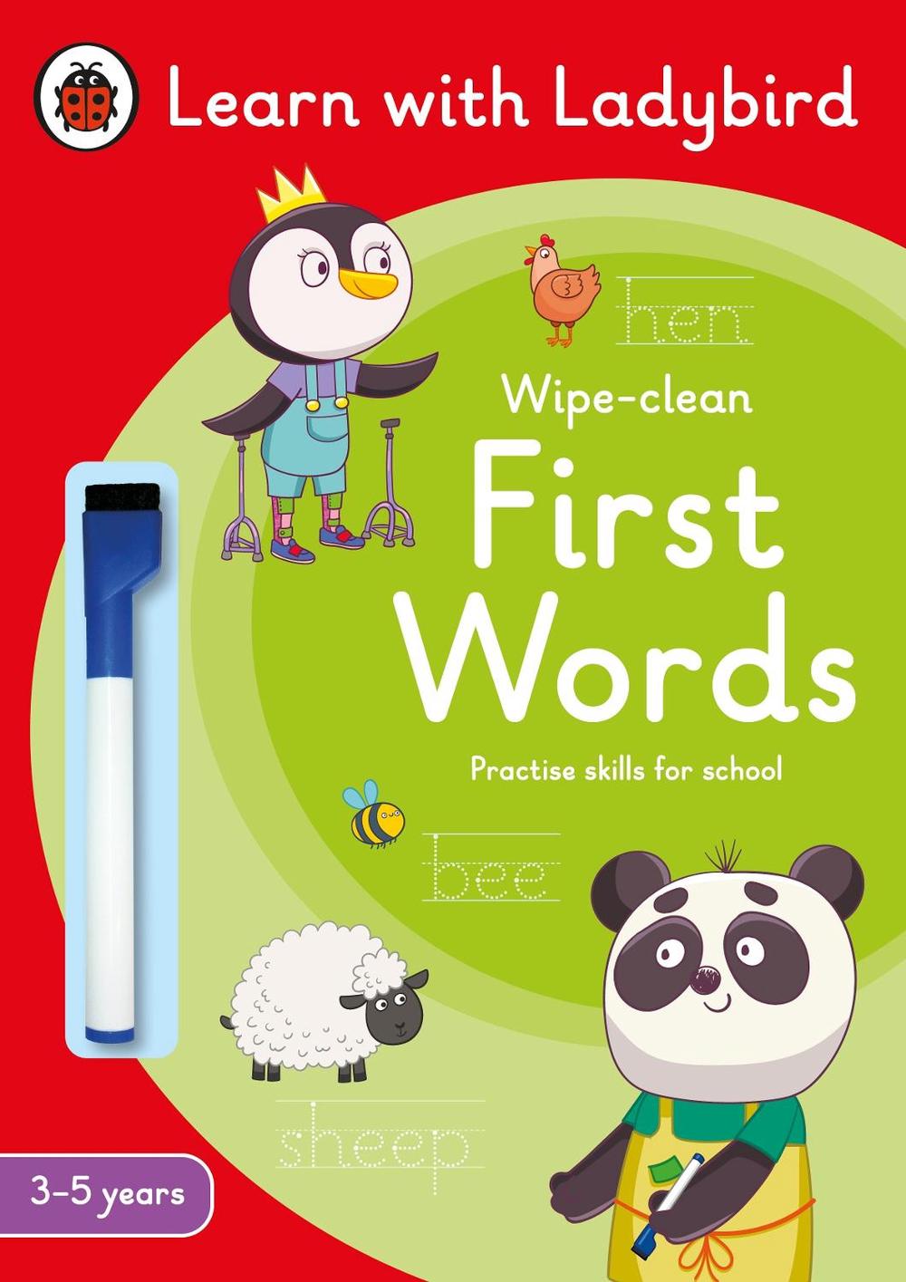 First Words: A Learn with Ladybird Wipe-Clean Activity Book 3-5 years by Ladybird - ISBN: 9780241515594