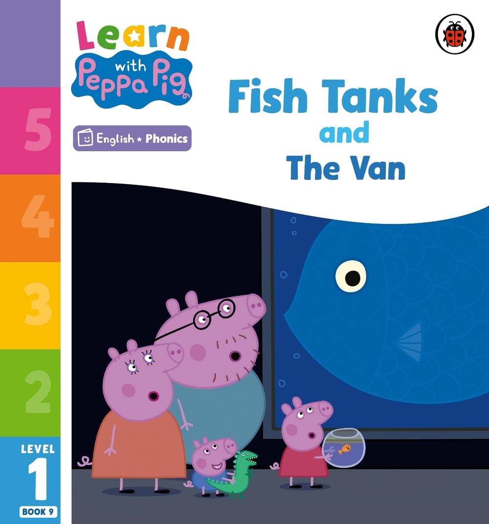 Learn with Peppa Phonics Level 1 Book 9 – Fish Tanks and The Van (Phonics Reader) by Peppa Pig - ISBN: 9780241576540