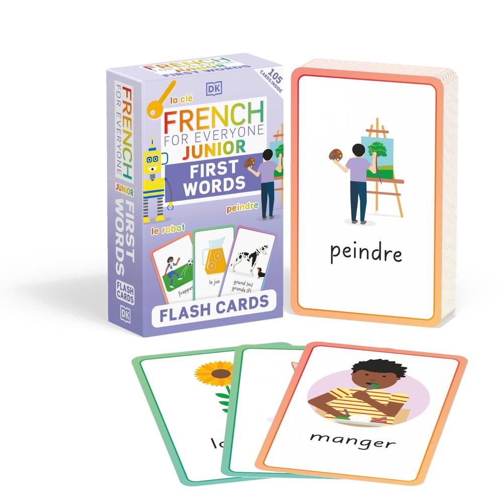 French for Everyone Junior First Words Flash Cards by DK - ISBN: 9780241601402