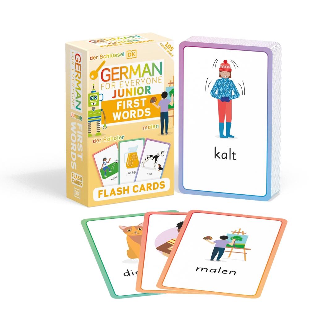 German for Everyone Junior First Words Flash Cards, 9780241601419