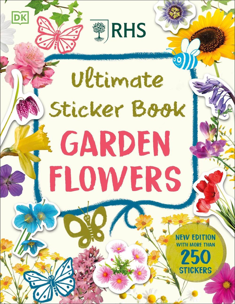 RHS Ultimate Sticker Book Garden Flowers by DK - ISBN: 9780241608357