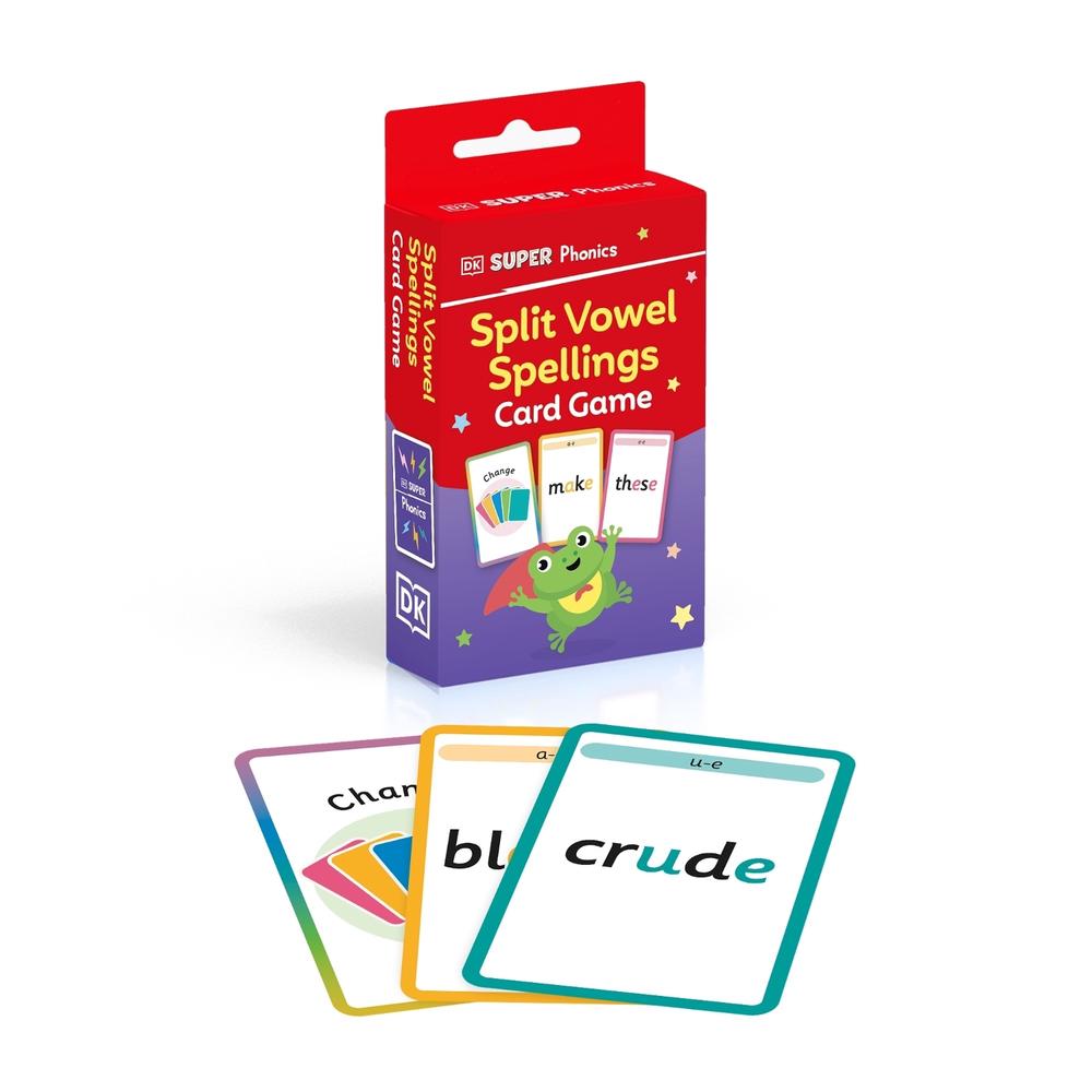DK Super Phonics Split Vowel Spellings Card Game, 9780241726822