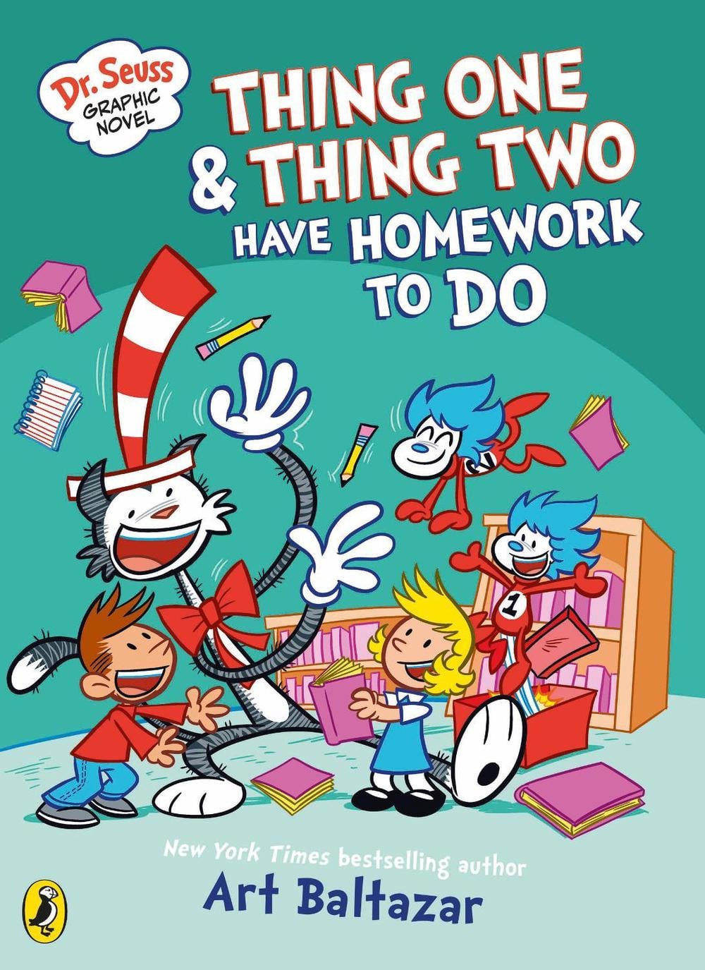 Dr Seuss Graphic Novel: Thing One and Thing Two Have Homework to Do by Art Baltazar - ISBN: 9780241742549