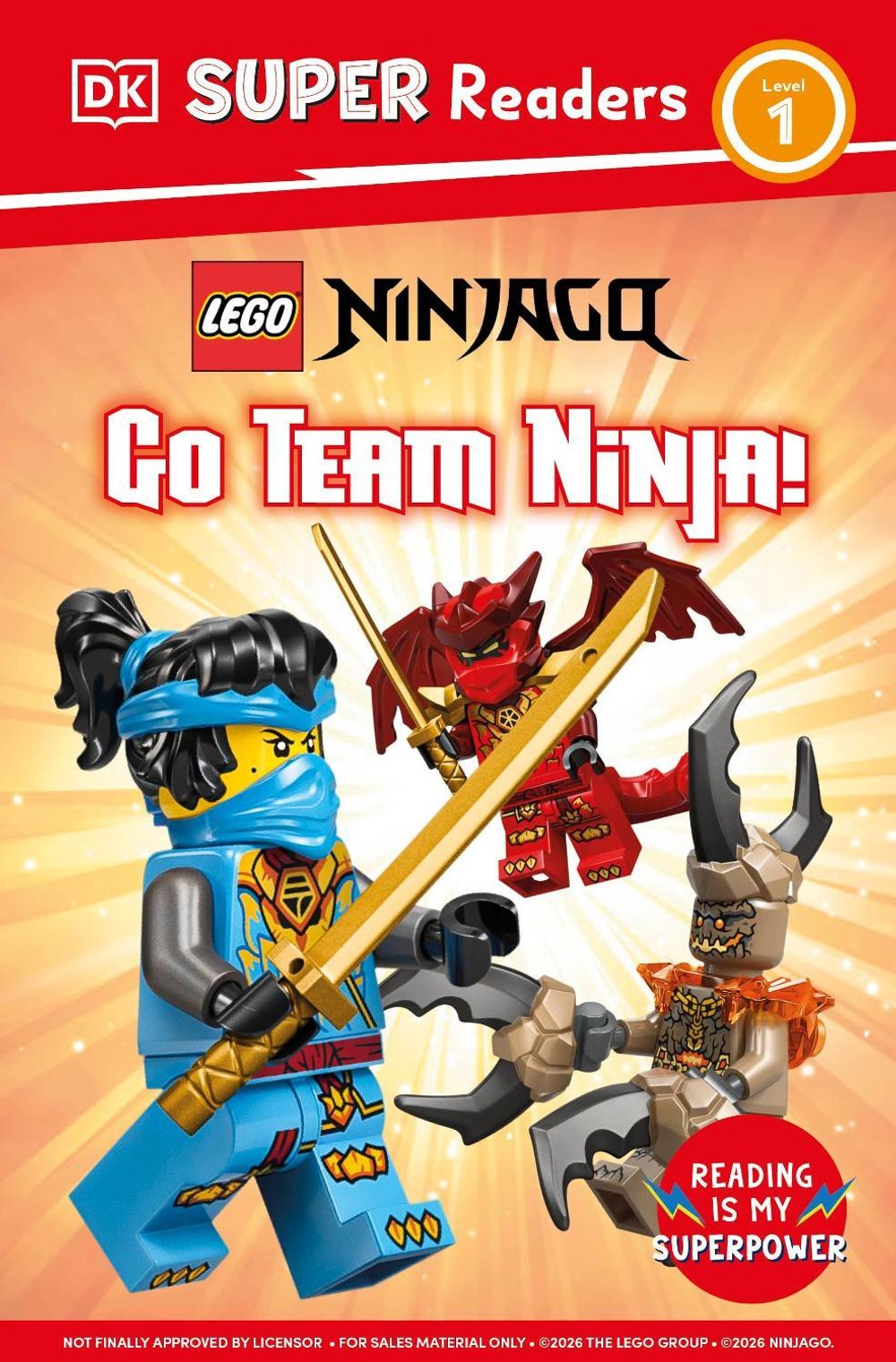 DK Super Readers Level 1 LEGO NINJAGO Go Team Ninja by DK - ISBN: 9780241838389