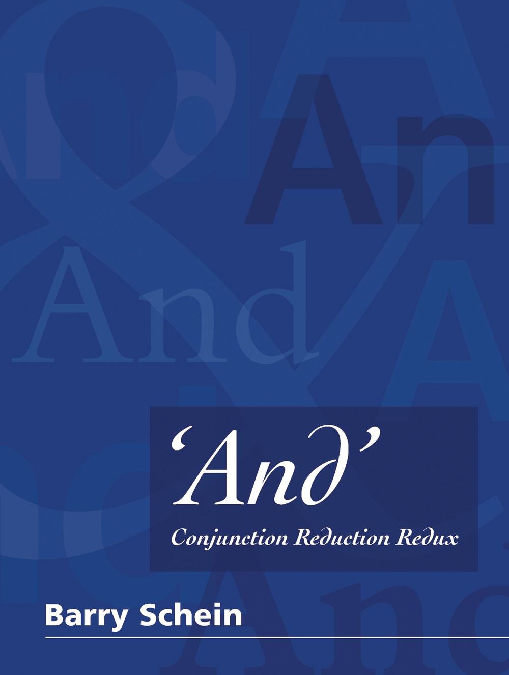 'And' by Barry Schein - ISBN: 9780262035637