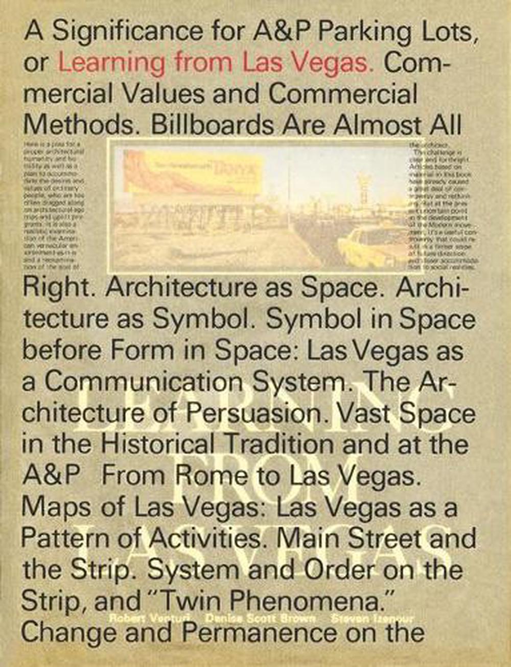 Learning From Las Vegas by Robert Venturi - ISBN: 9780262036962