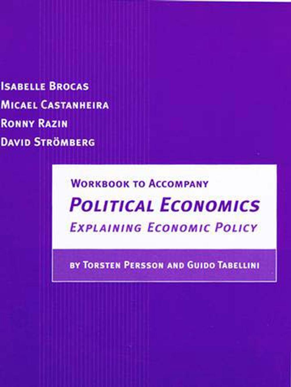 Workbook to Accompany Political Economics by Isabelle Brocas - ISBN: 9780262522915