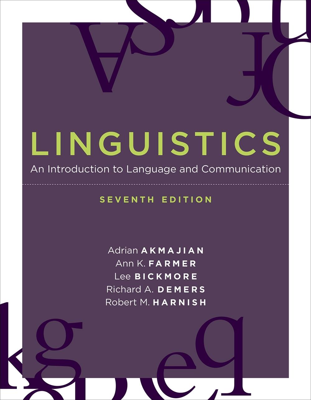 Linguistics by Adrian Akmajian - ISBN: 9780262533263