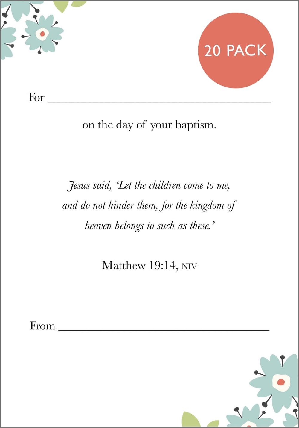 Baptism card 2024, 9780281089949