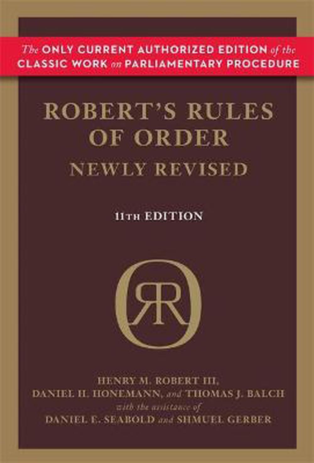 Robert's Rules of Order by Henry M. III Robert, Hardcover