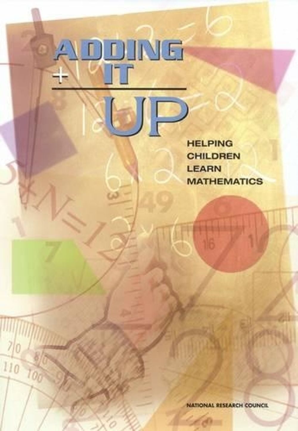 Add Math University Book Adding It Up by Mathematics Learning Study Committee, Paperback ...