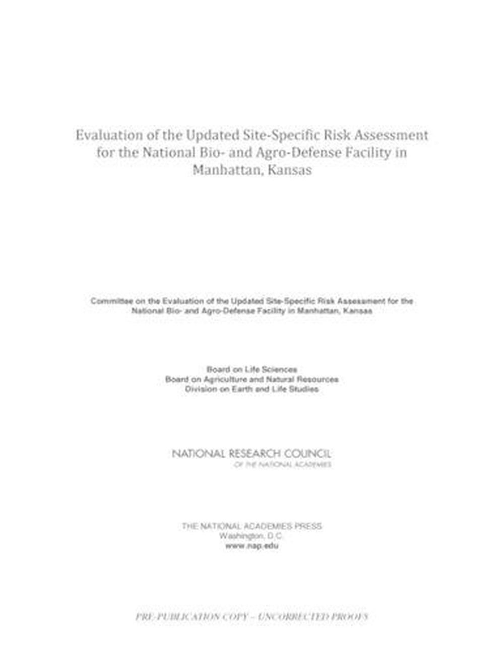 Evaluation of the Updated SiteSpecific Risk Assessment for the