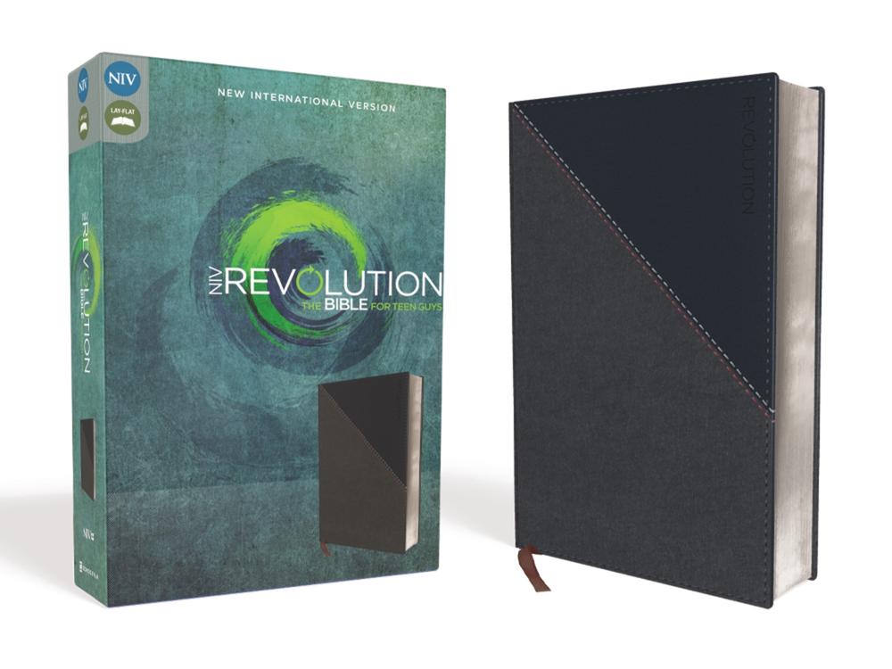 NIV, Revolution Bible, Leathersoft, Gray/Navy, 9780310080008