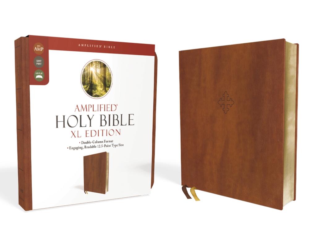 Amplified Holy Bible, XL Edition, Leathersoft, Brown, 9780310109426