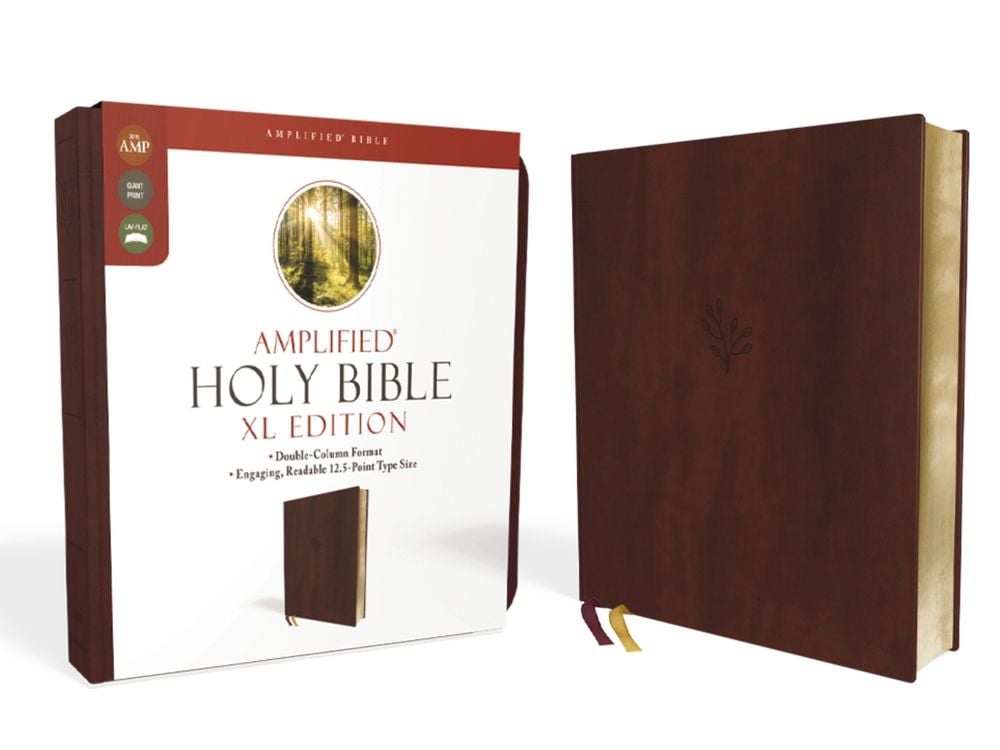 Amplified Holy Bible, XL Edition, Leathersoft, Burgundy by Zondervan - ISBN: 9780310109433