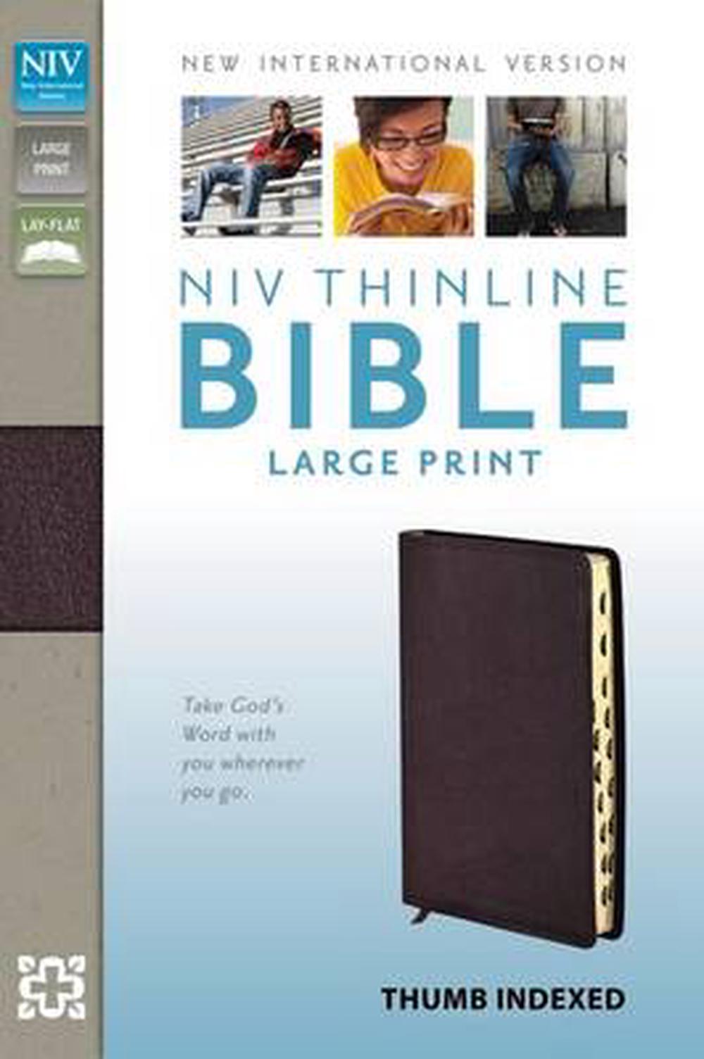 Thinline BibleNIVLarge Print by Zondervan Publishing, Bonded Leather