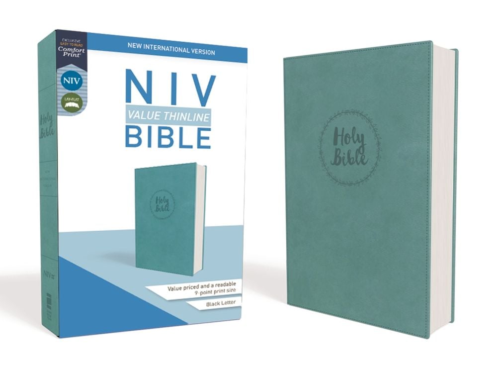 NIV, Value Thinline Bible, Leathersoft, Teal, Comfort Print by Zondervan - ISBN: 9780310448471