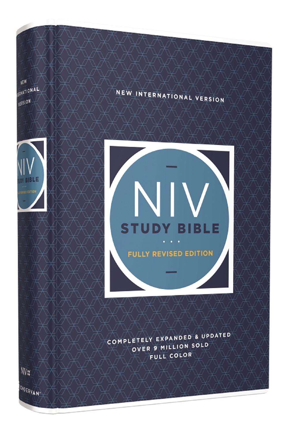 NIV Study Bible, Fully Revised Edition, Hardcover, Red Letter, Comfort Print, 9780310448945