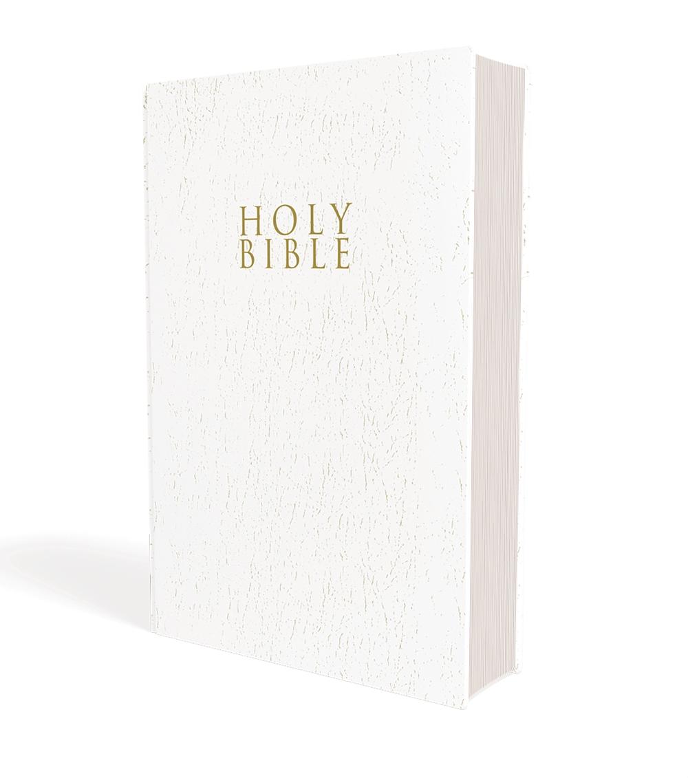 NIV, Gift and Award Bible, Leather-Look, White, Red Letter, Comfort Print, 9780310450382