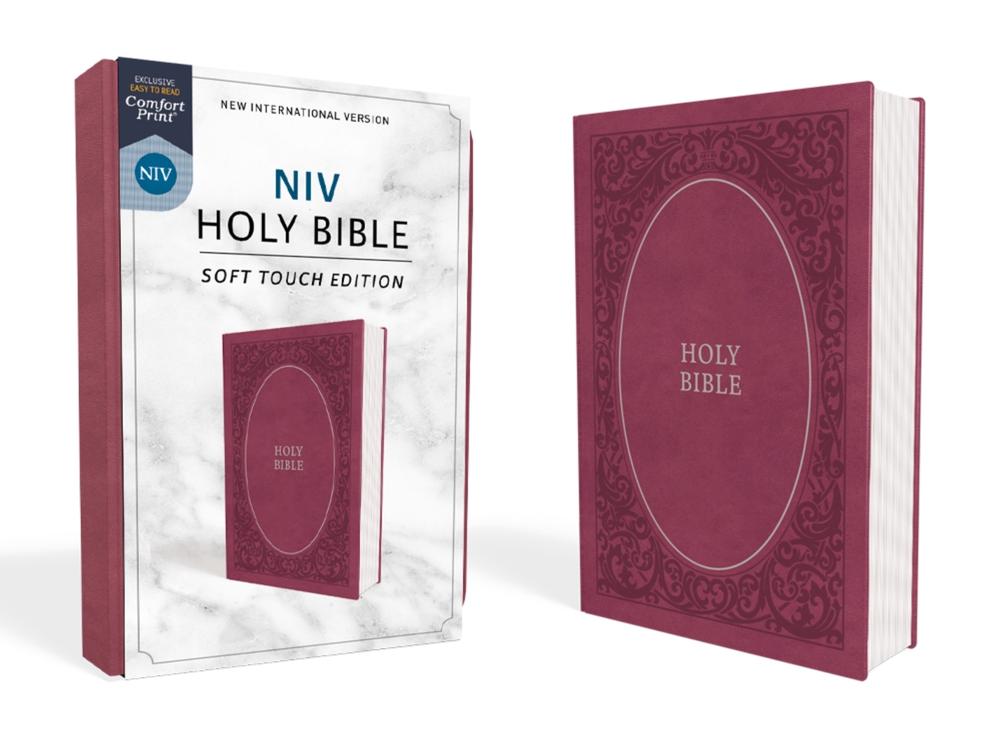 NIV, Holy Bible, Soft Touch Edition, Leathersoft, Pink, Comfort Print, 9780310450498