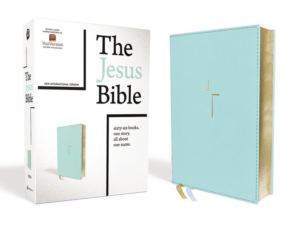 The Jesus Bible, NIV Edition, Leathersoft, Teal, Comfort Print, 9780310452256