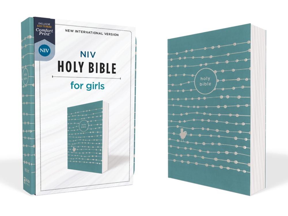 NIV, Holy Bible for Girls, Soft Touch Edition, Leathersoft, Teal, Comfort Print, 9780310454984