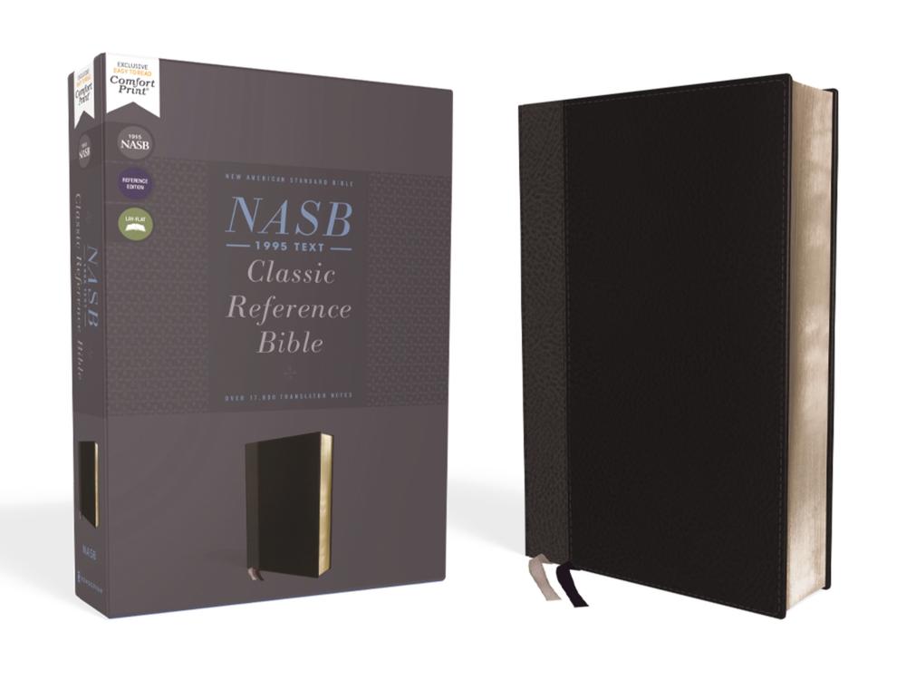 NASB, Classic Reference Bible, Leathersoft, Black, Red Letter, 1995 Text, Comfort Print, 9780310456483